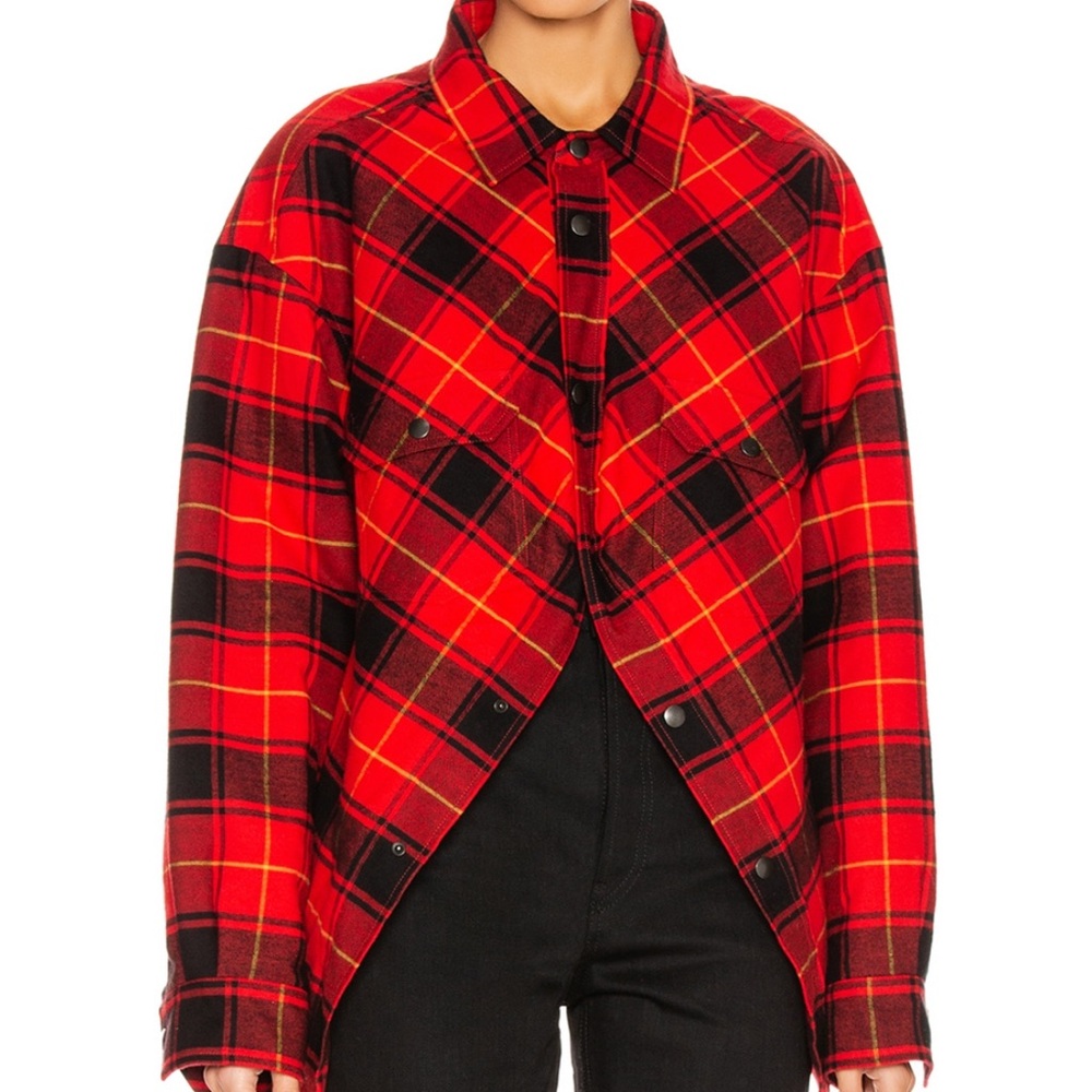 Balenciaga Red Plaid Jacket – 2019 Collection